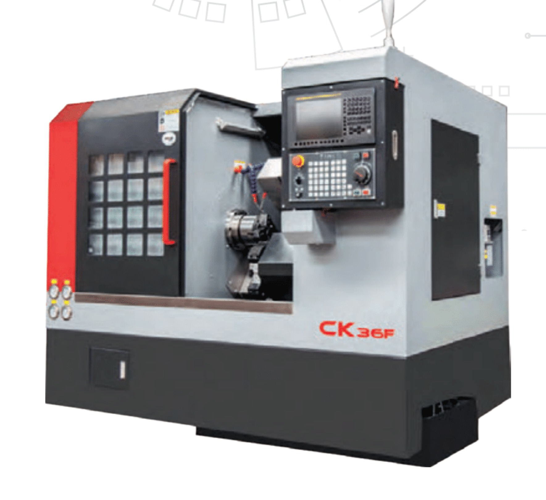 Torno CNC de Herramientas Vivas CK-36F