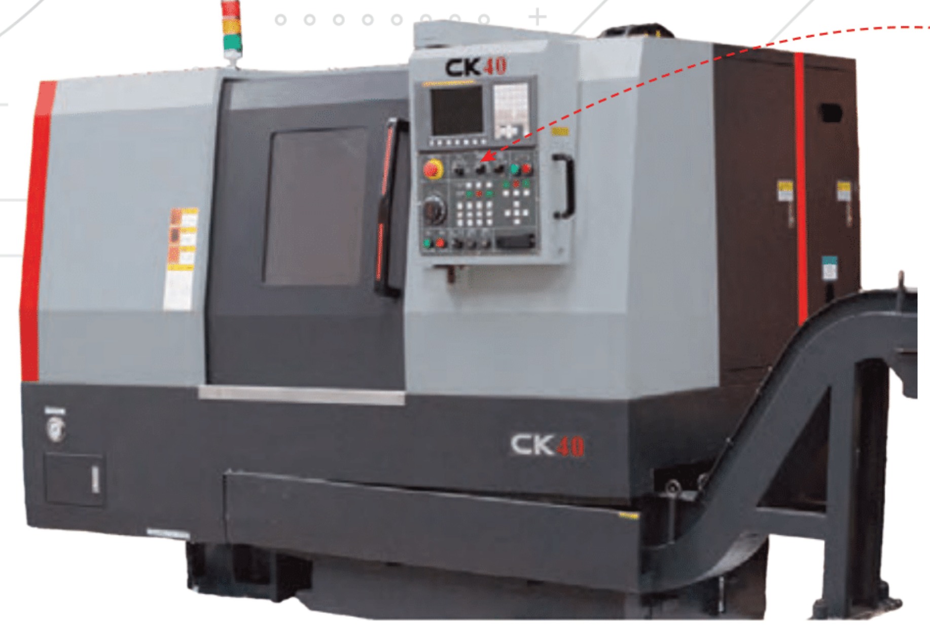 Torno de Bancada Inclinada CK40